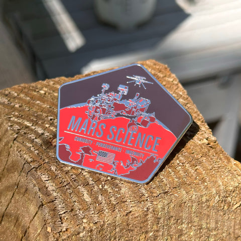 Mars Science Enameled Pin from the Historic Spacecraft Series