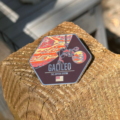 Galileo Enameled Pin from the Historic Spacecraft Series