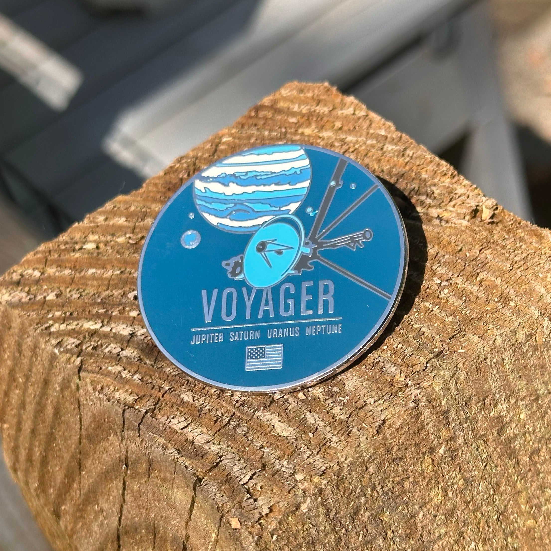 Voyager Enameled Pin from the Historic Spacecraft Series
