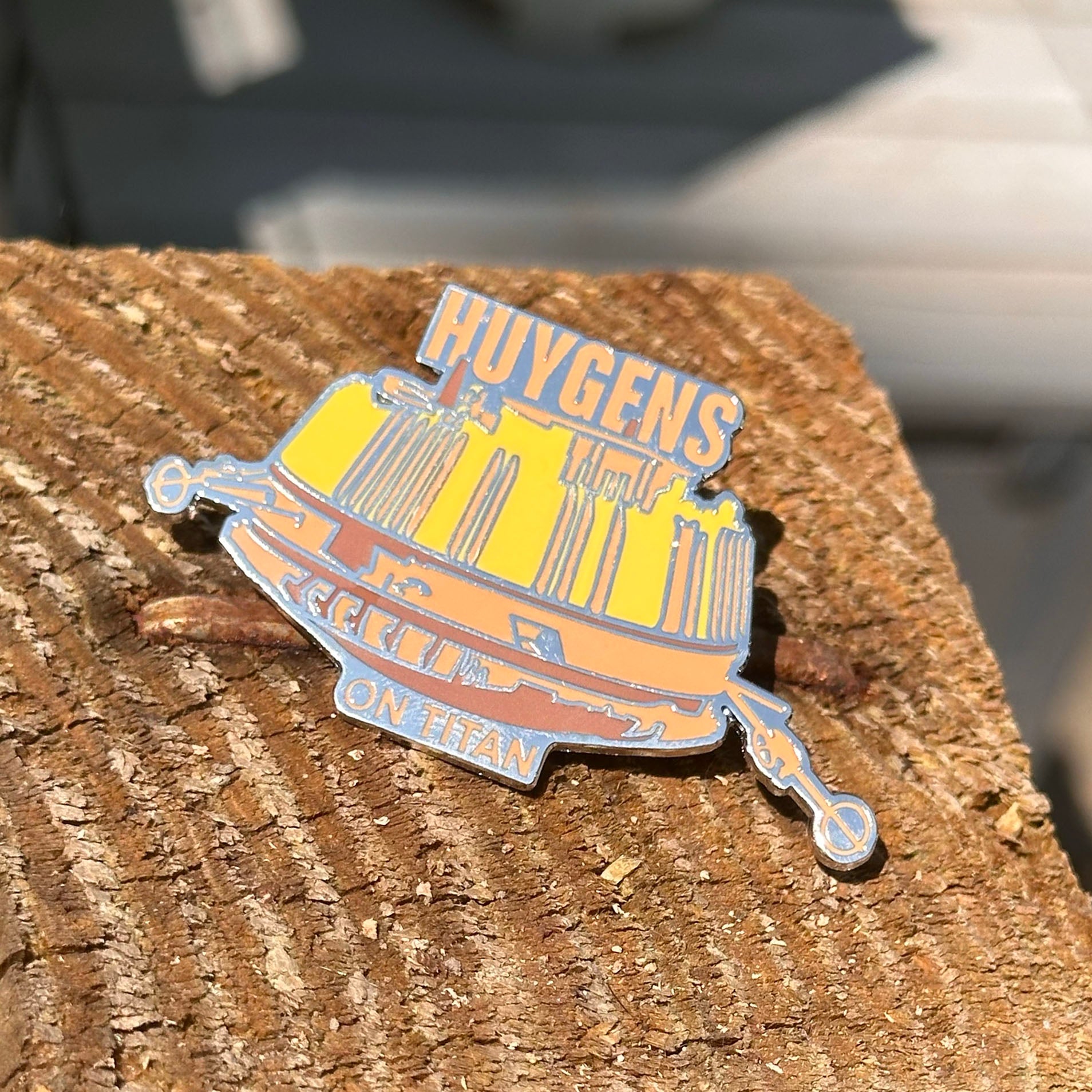 Huygens on Titan Enameled Pin (limited)