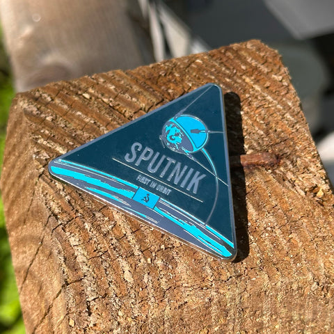 Sputnik Enameled Pin from the Historic Spacecraft Series