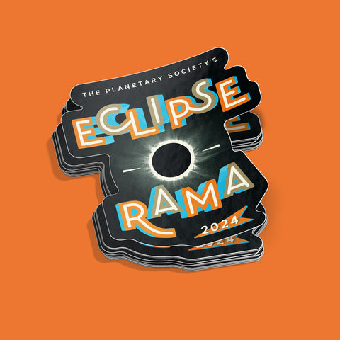 Stack of Eclipse-O-Rama 2024 Stickers