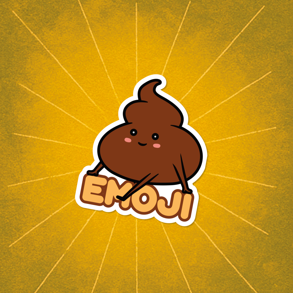 Poop Emoji Sticker