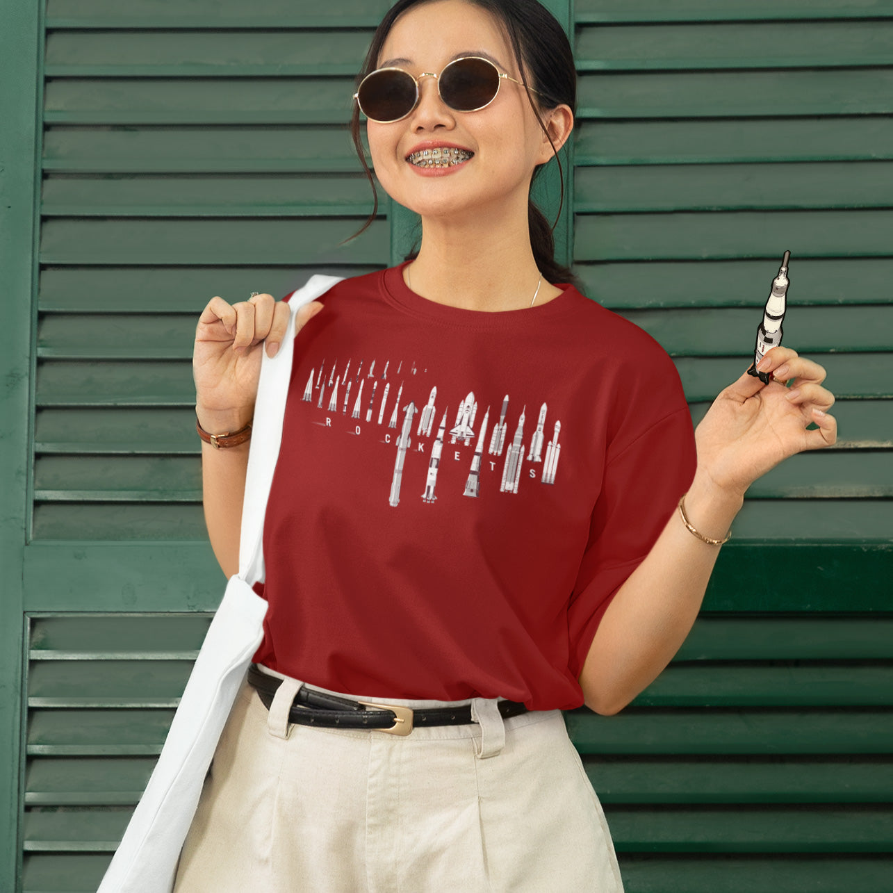 History of Rockets Ladies T-shirt