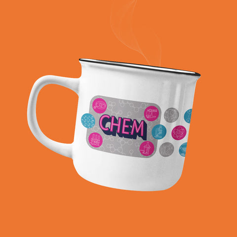 Science News Enameled Science Mug: Chemistry