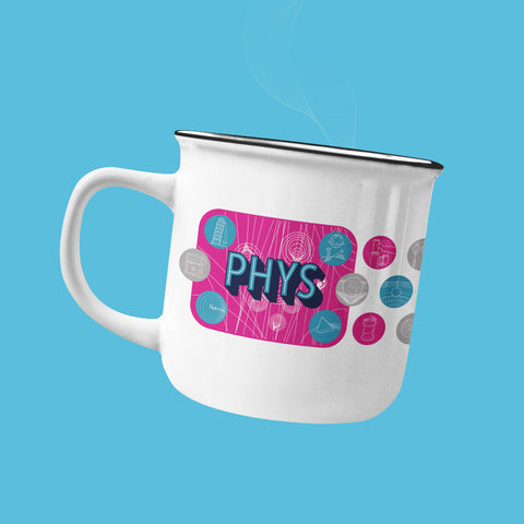 Science News Enameled Science Mug: Physics