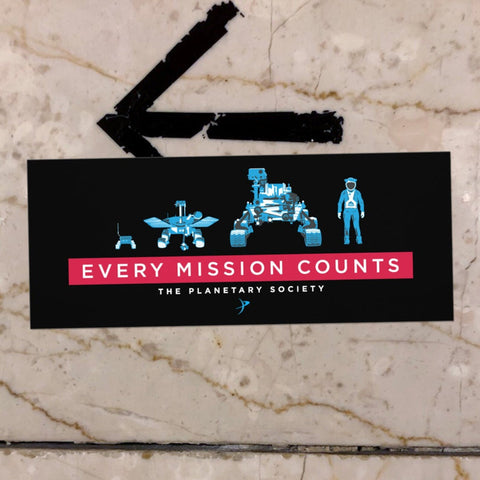 Every Mission Counts Bumper Sticker