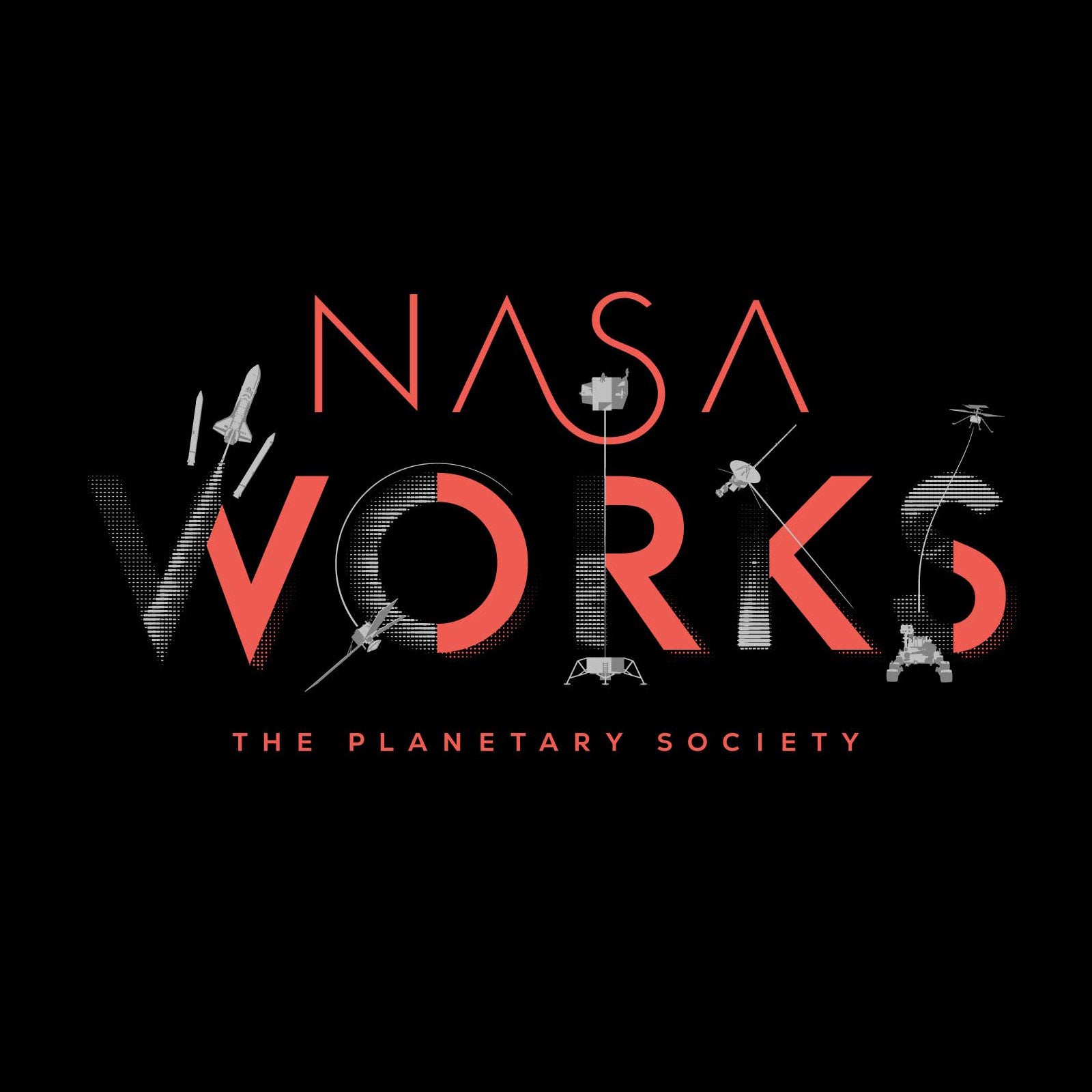 NASA Works Unisex Tee for The Planetary Society