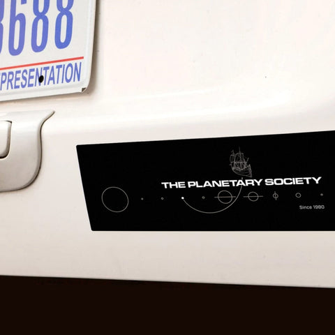 Vintage Clipper Logo Bumper Sticker for The Planetary Society