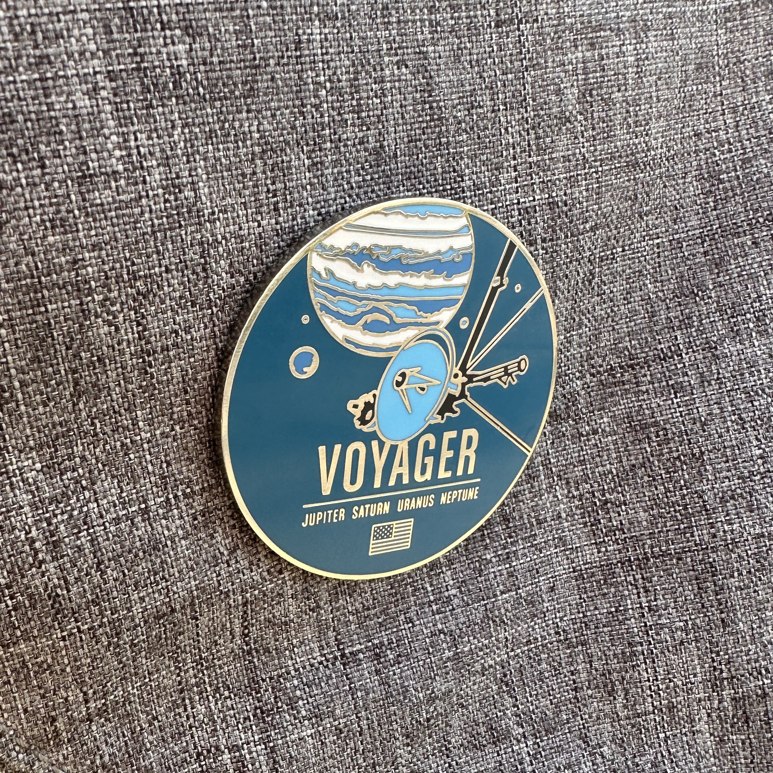 Voyager Enameled Pin from the Historic Spacecraft Series