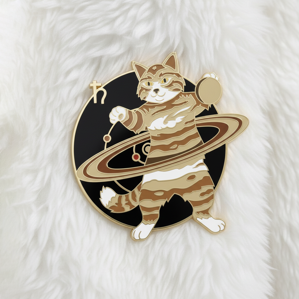 Cat Planet Saturn from the Felis Celestis Series