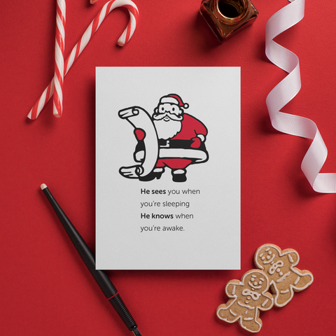 Santa NSA Card