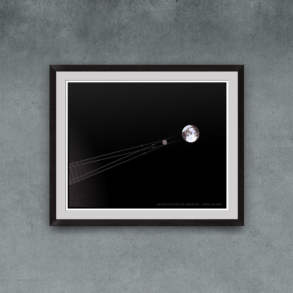 Great American Eclipse Diagram Print (2024 version)-3