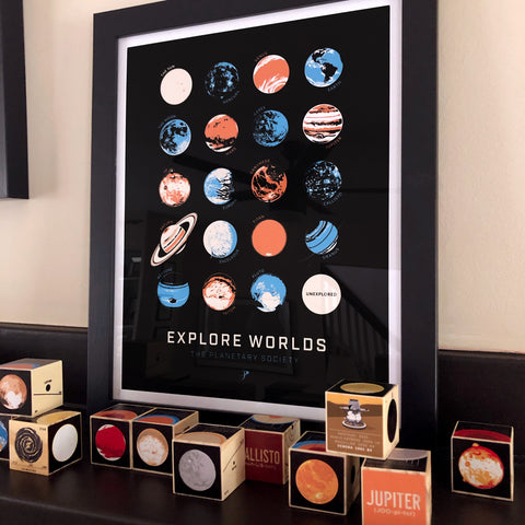 Explore Worlds Print for The Planetary Society