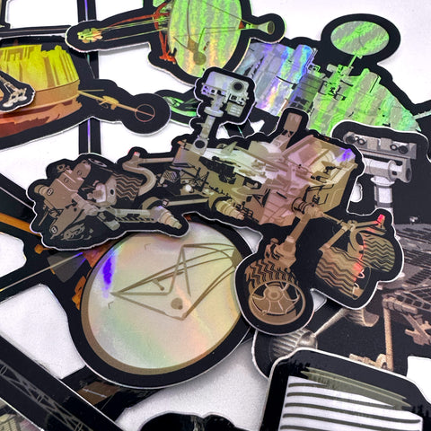 New Holographic Style Space Probe Sticker Pack
