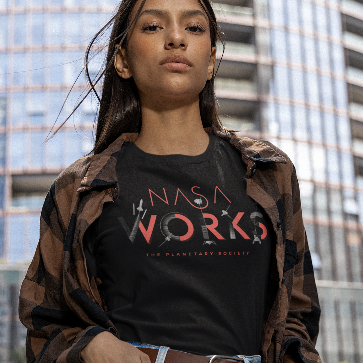 NASA Works Women Tee for The Planetary Society