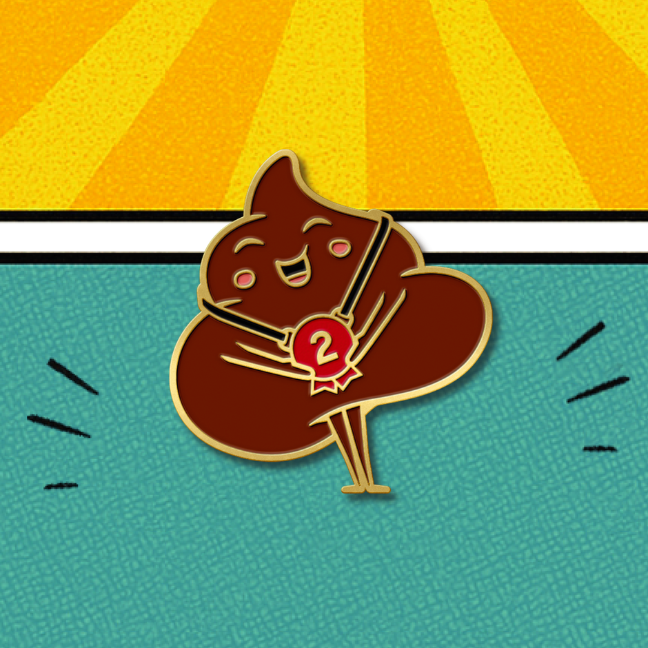 Award Winning Poop Emoji Pin – chopshopstore