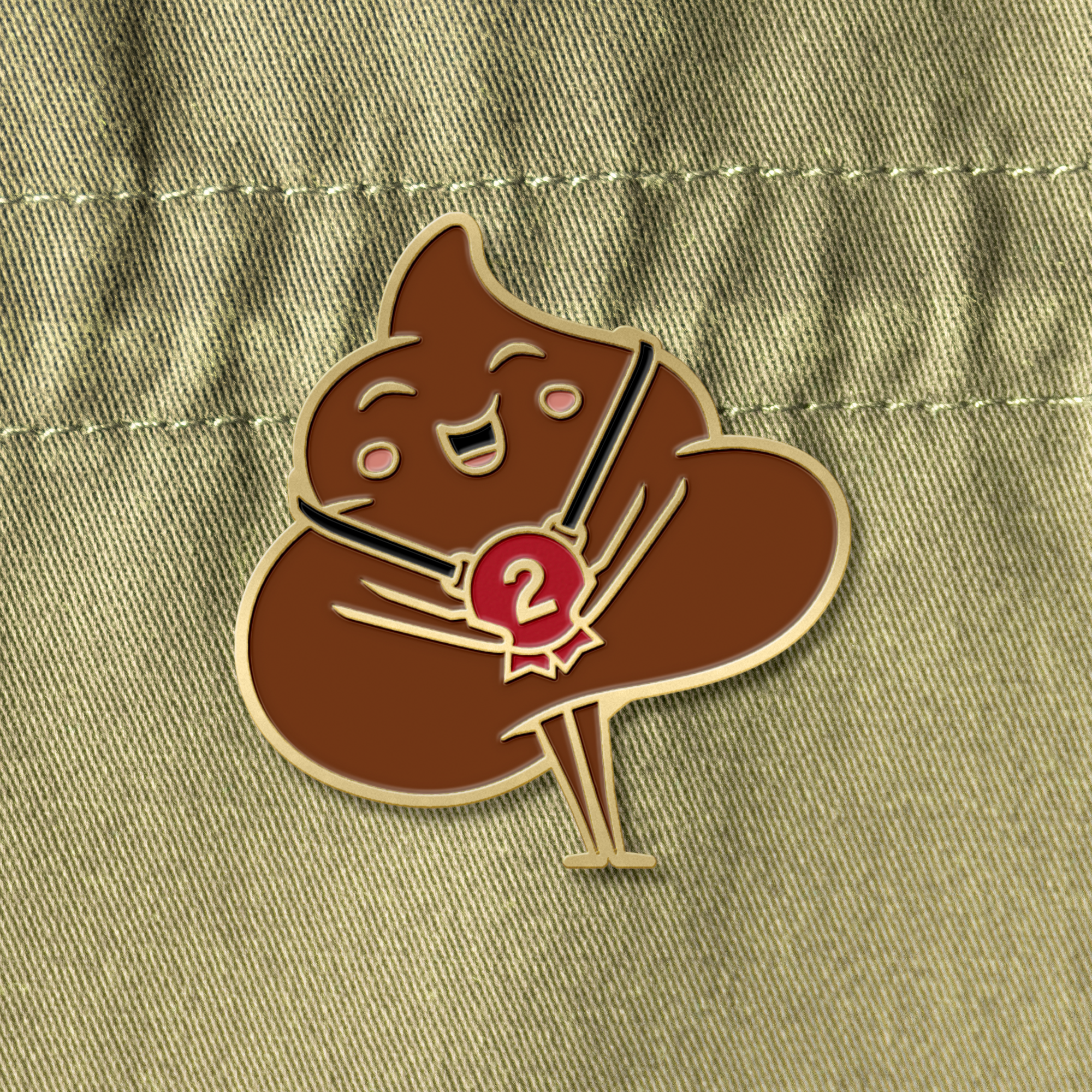 Award Winning Poop Emoji Pin