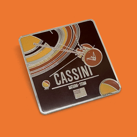 Cassini Enameled Pin from the Historic Spacecraft Series