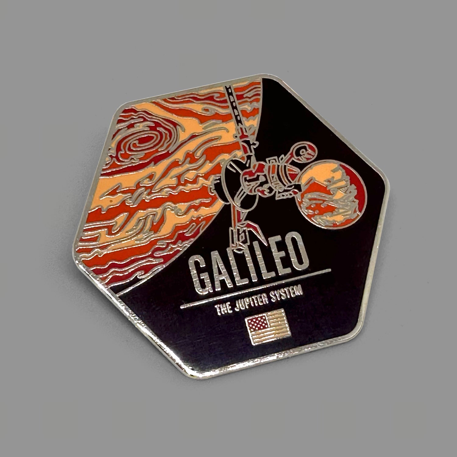 Galileo Enameled Pin from the Historic Spacecraft Series