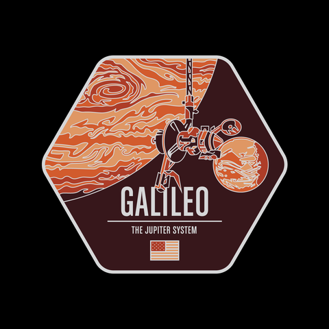 Galileo Enameled Pin from the Historic Spacecraft Series