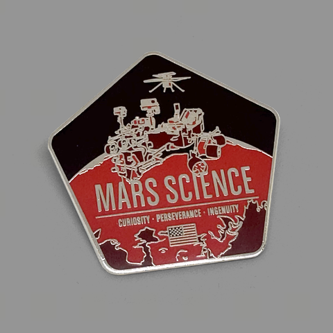Mars Science Enameled Pin from the Historic Spacecraft Series