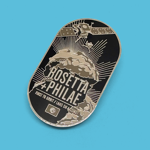 Rosetta/Philae Enameled Pin from the Historic Spacecraft Series (pre-order)