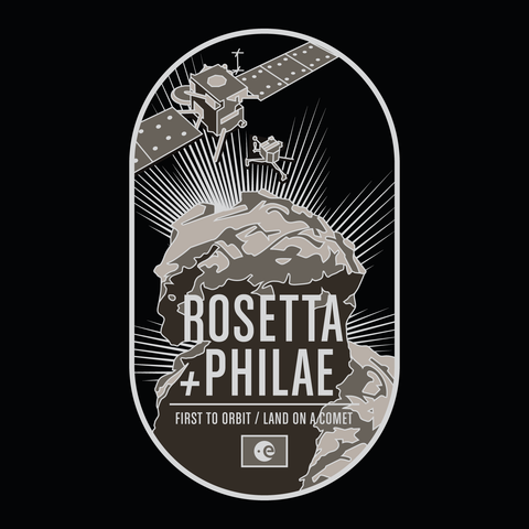 Rosetta/Philae Enameled Pin from the Historic Spacecraft Series (pre-order)