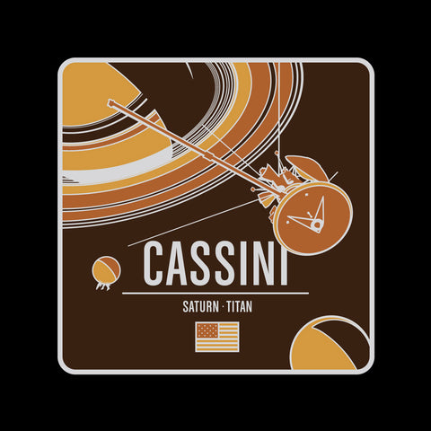 Cassini Enameled Pin from the Historic Spacecraft Series