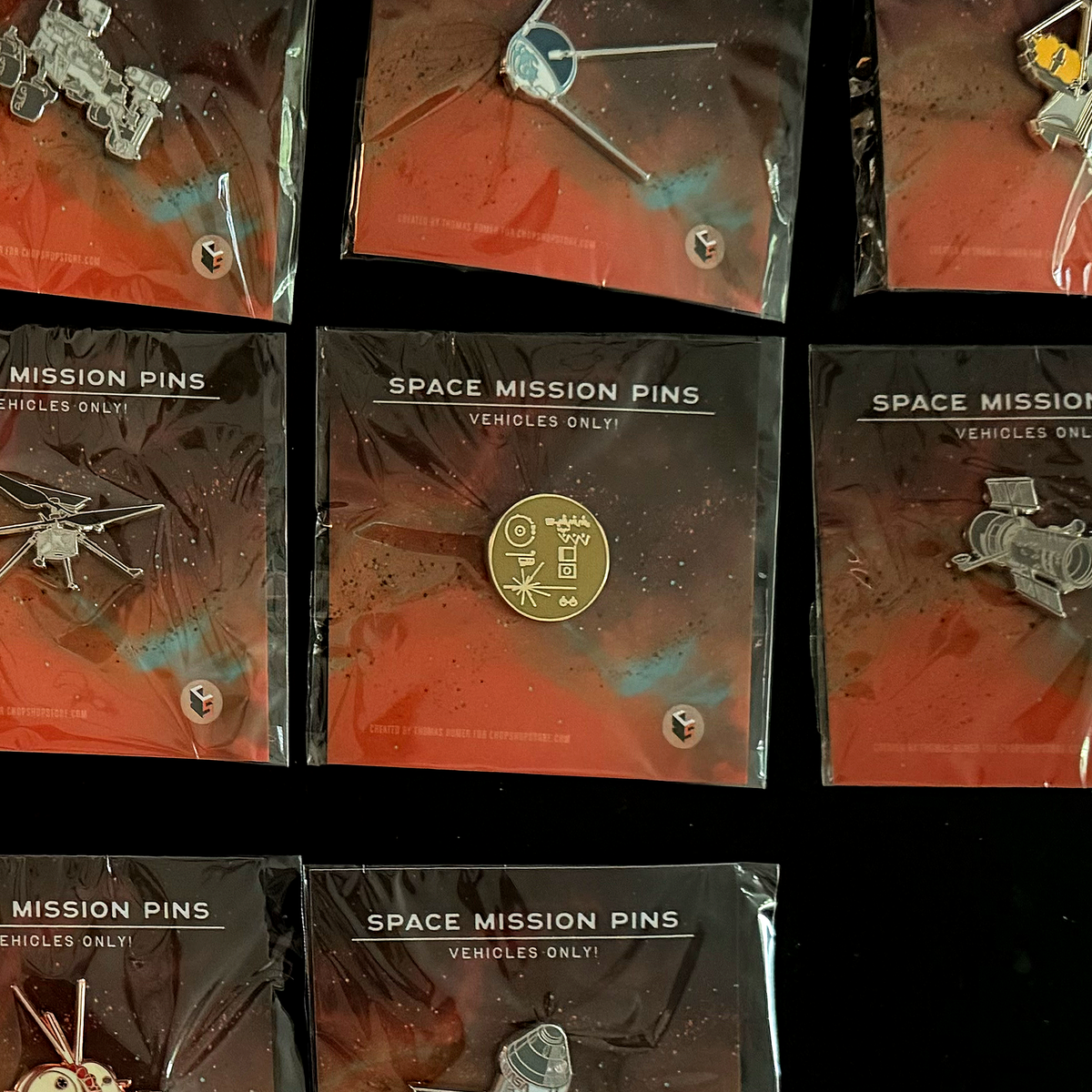 Voyager’s Golden Record Enameled Pin-2