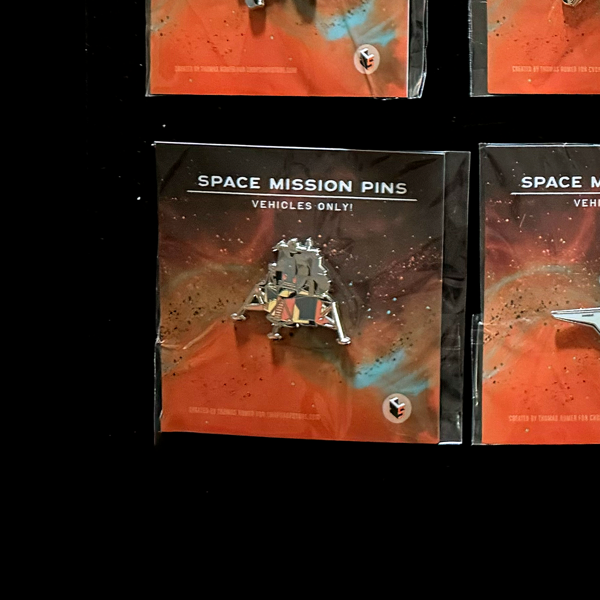 Apollo LEM Vehicle Enameled Pin
