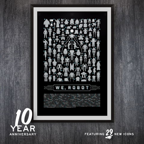 WeRobot 10 Year Anniversary Screen Print