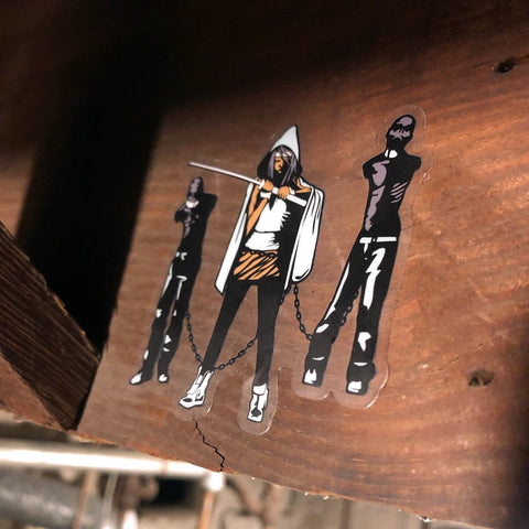 Michonne and Family Sticker Stickers Chop Shop