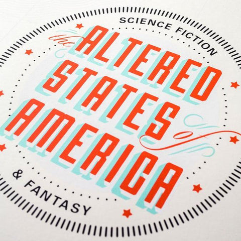 Altered States of America (A SciFi/Horror Map of the USA) Prints Chop Shop