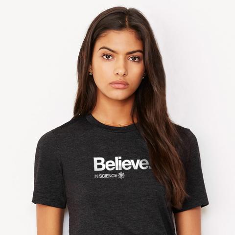 Believe in Science T-shirt for Women T-Shirts Typography Shop