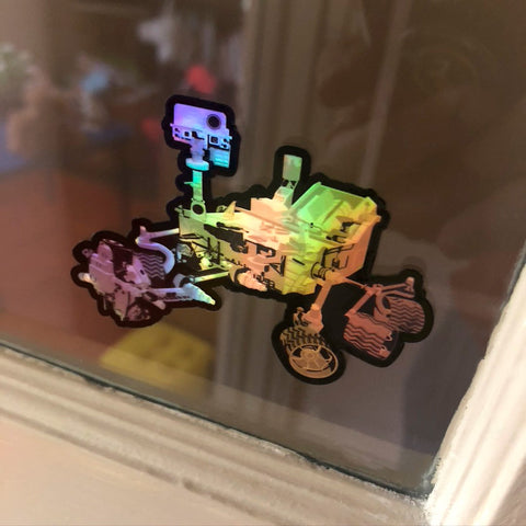 Current Missions: Curiosity Holographic Style Sticker Stickers Chop Shop in Space