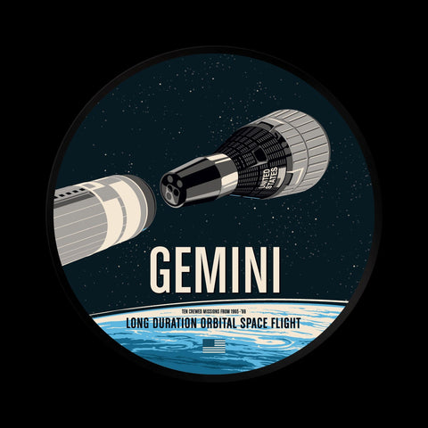 Gemini Sticker from The Giant Leaps in Space Series Stickers Chop Shop in Space