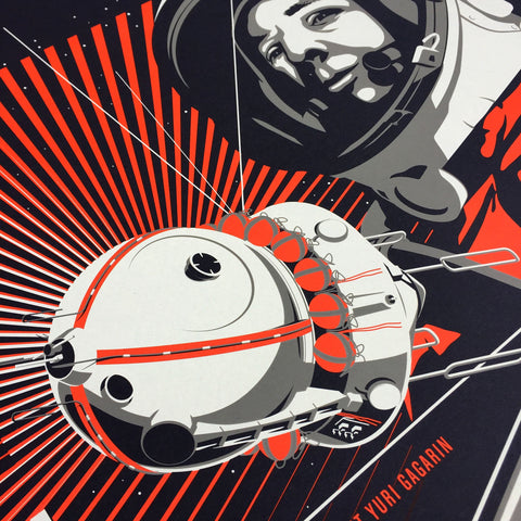 Vostok 1 from the Giant Leaps in Space Print Series Prints Chop Shop in Space