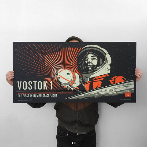 Vostok 1 Screen Print 36x18