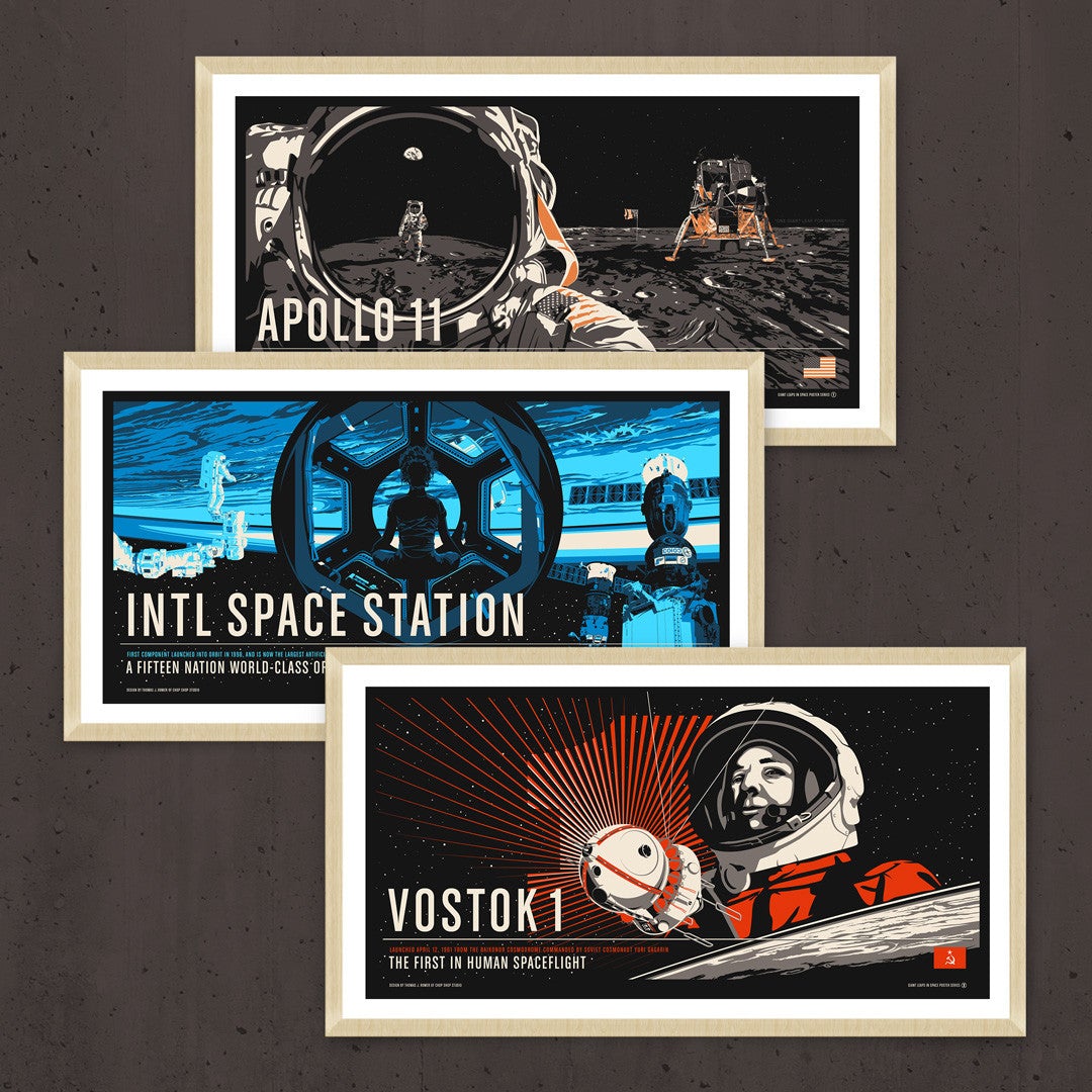 Giant Leaps in Space Poster Series Gift Sets Chop Shop in Space