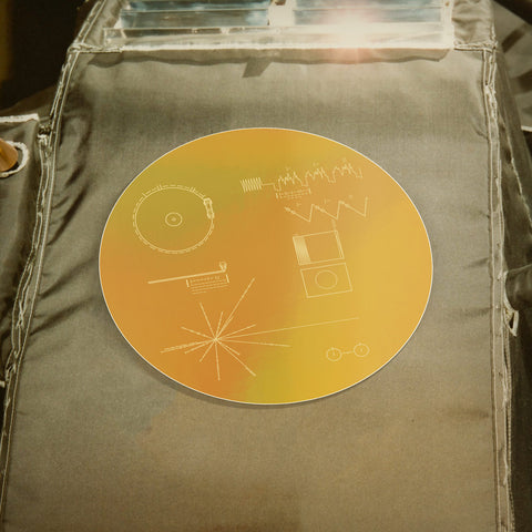 The Golden Record Holographic Style Sticker
