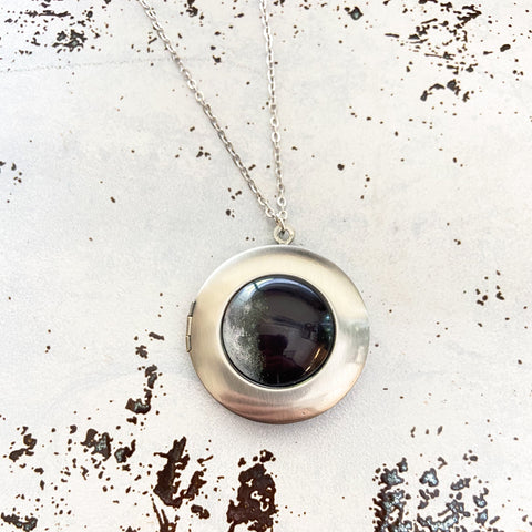 Personalized Moon Necklace with Custom Lunar Phase from Provided Date and Time - Gift for Bridesmaids, Mothers Day, Space TheMED Weddings - Handcrafted Celestial Jewelry by Yugen Handmade