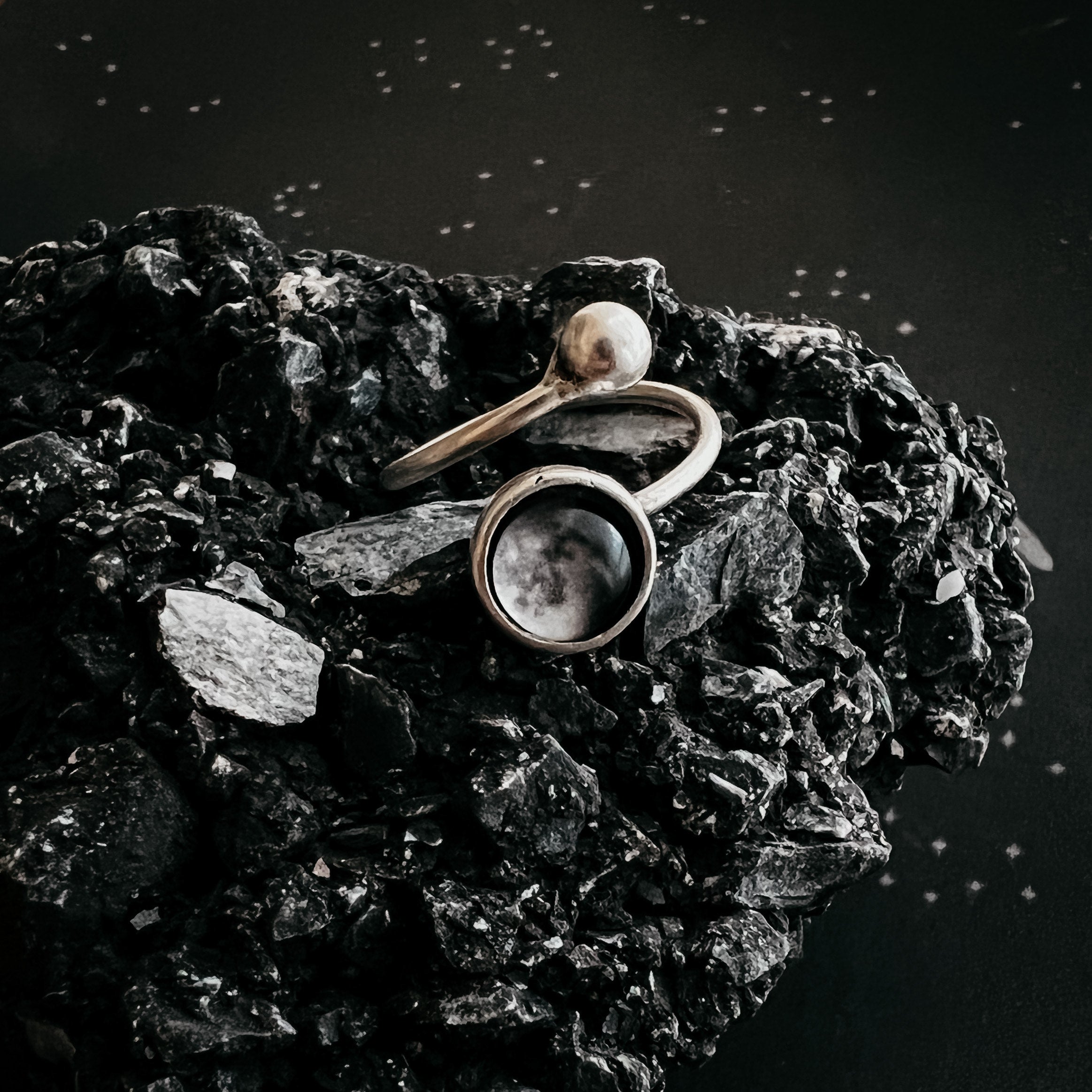 My Moon Custom Wrap Ring with Bead-3