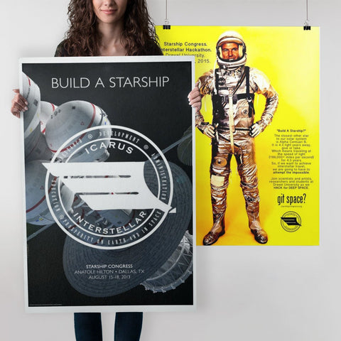 Starship Congress Two-Poster Set Prints Icarus Interstellar