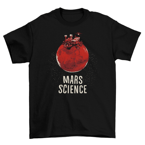 Mars Science T-shirt for Men (formerly Curiosity) T-Shirts Chop Shop in Space