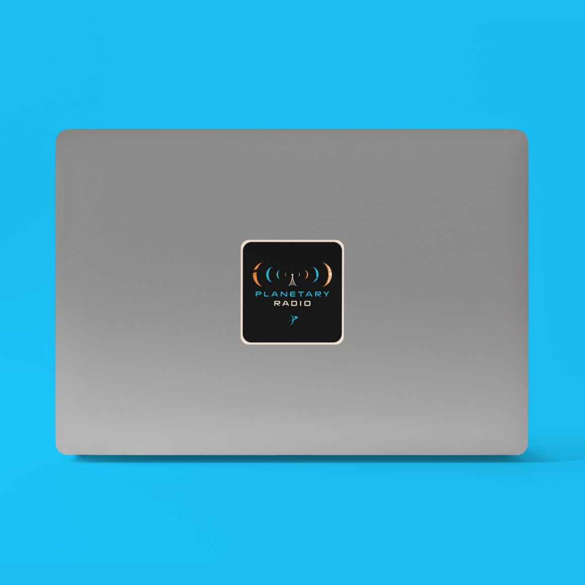 Planetary Radio Square Sticker for The Planetary Society Stickers The Planetary Society