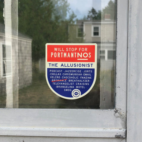 Allusionist Portmantnos Sticker Stickers Radiotopia