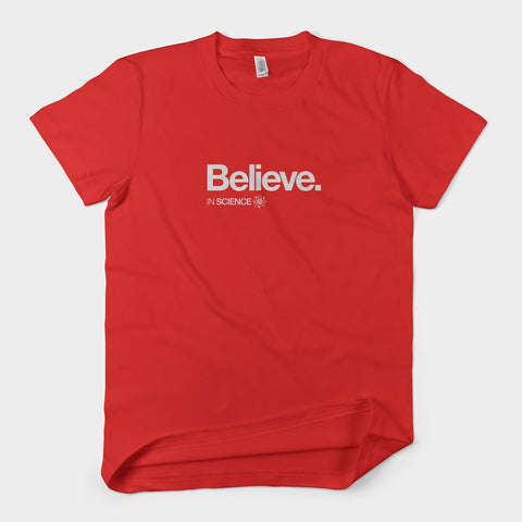 Believe in Science T-shirt for Men T-Shirts Typography Shop