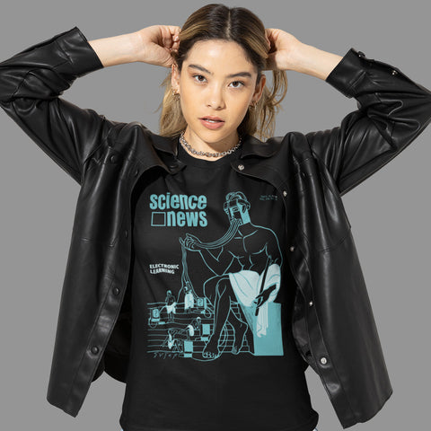 Computer Learning Ladies Science News Tee Society for Science