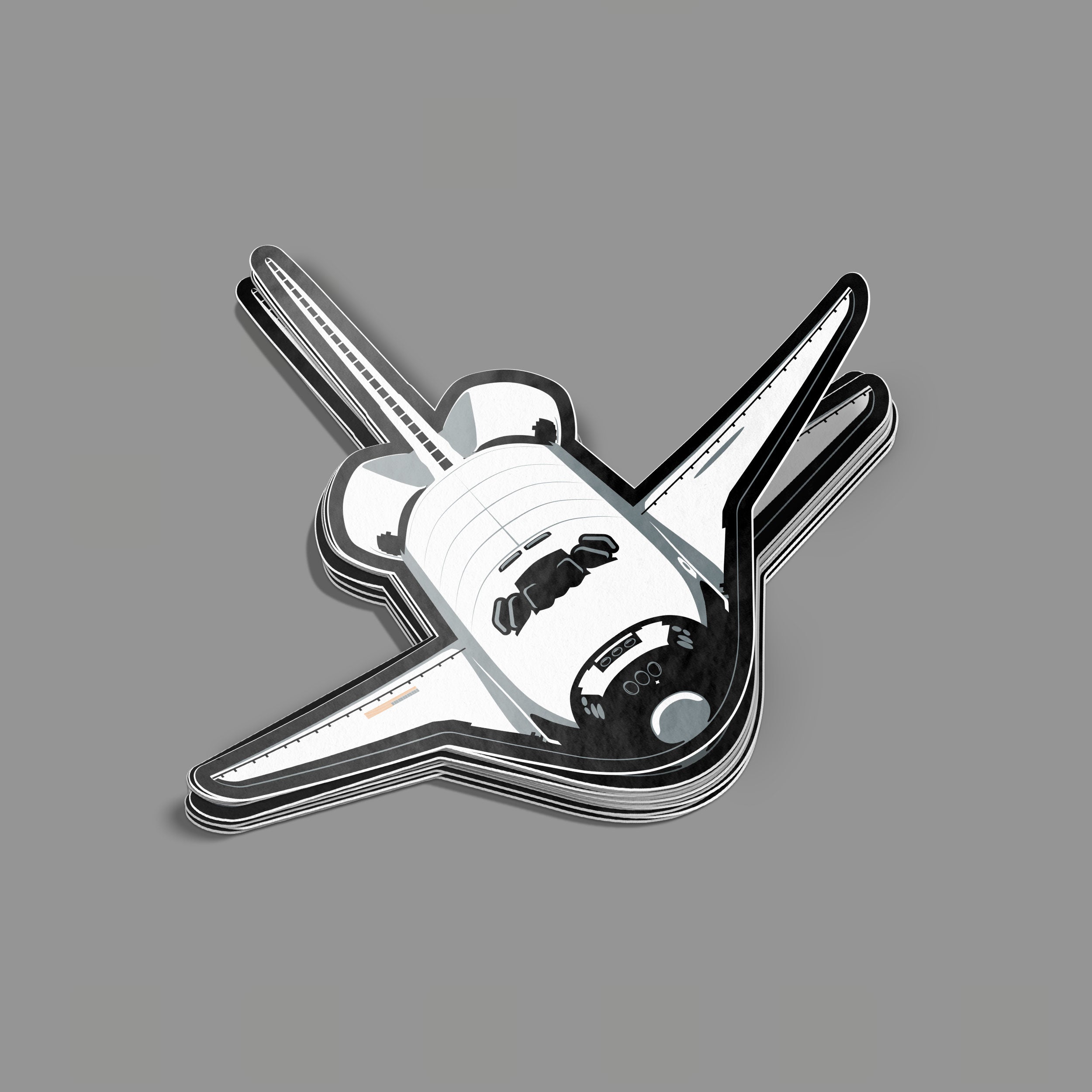 Shuttle Sticker Gif The Space Shuttle Sticker – chopshopstore